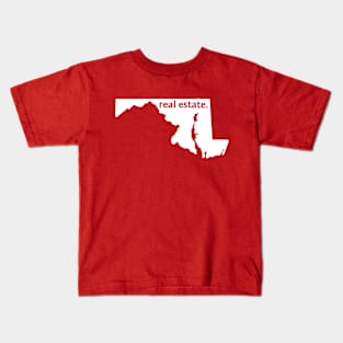Maryland State Real Estate T-Shirt Kids T-Shirt